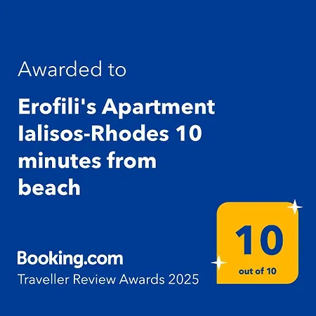Apartment Erofili's Ialisos-rhodes 10 Minutes From *